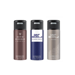 David Beckham Signature + Classic Blue + Beyond Deo Combo Set - Pack of 3