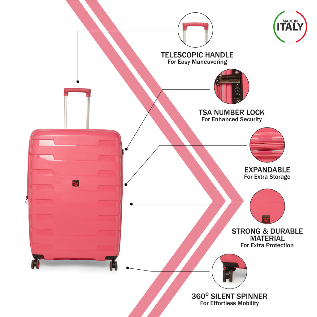 RONCATO Spirit Hard Pink Luggage Trolley
