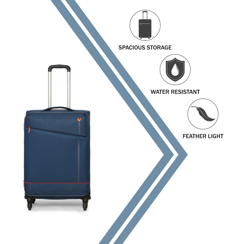 RONCATO Jazz Soft Blue Notte Luggage Trolley