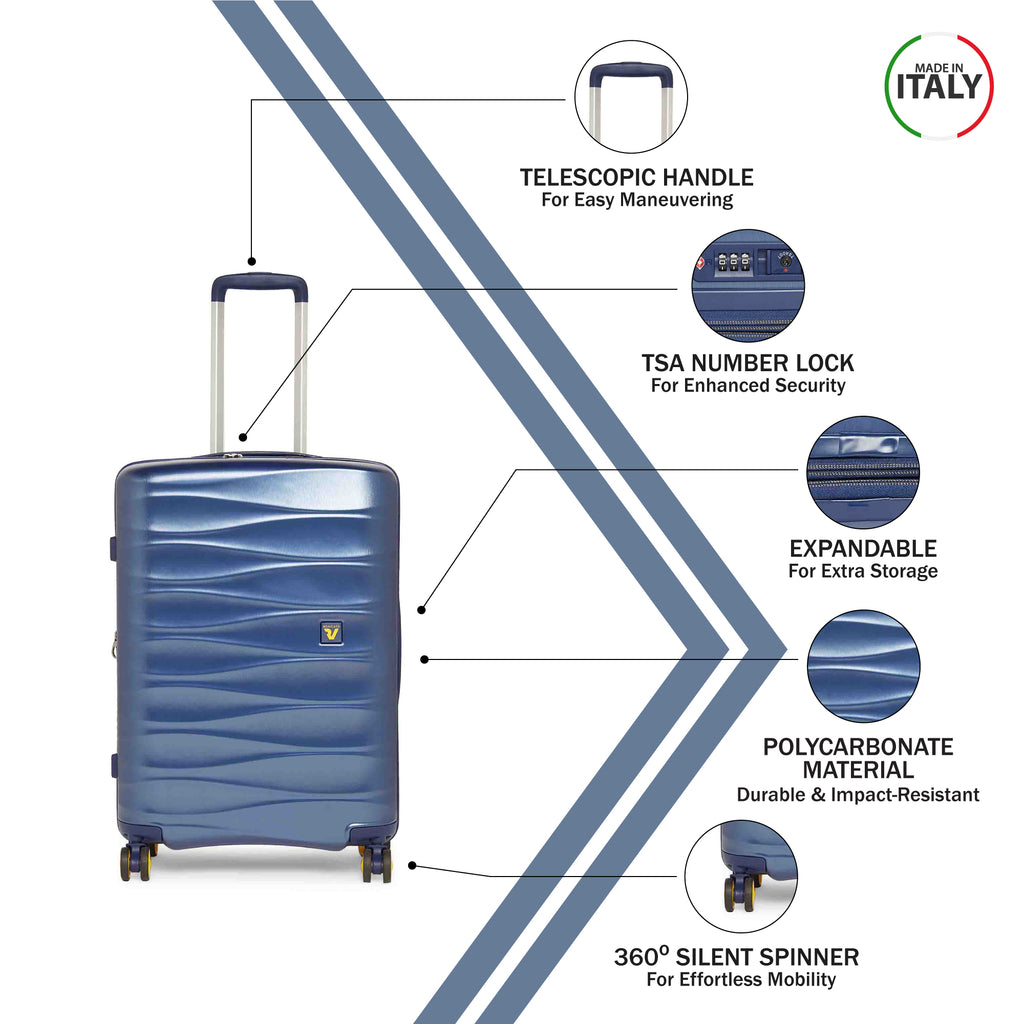 RONCATO Stellar Hard Blue Notte Luggage Trolley