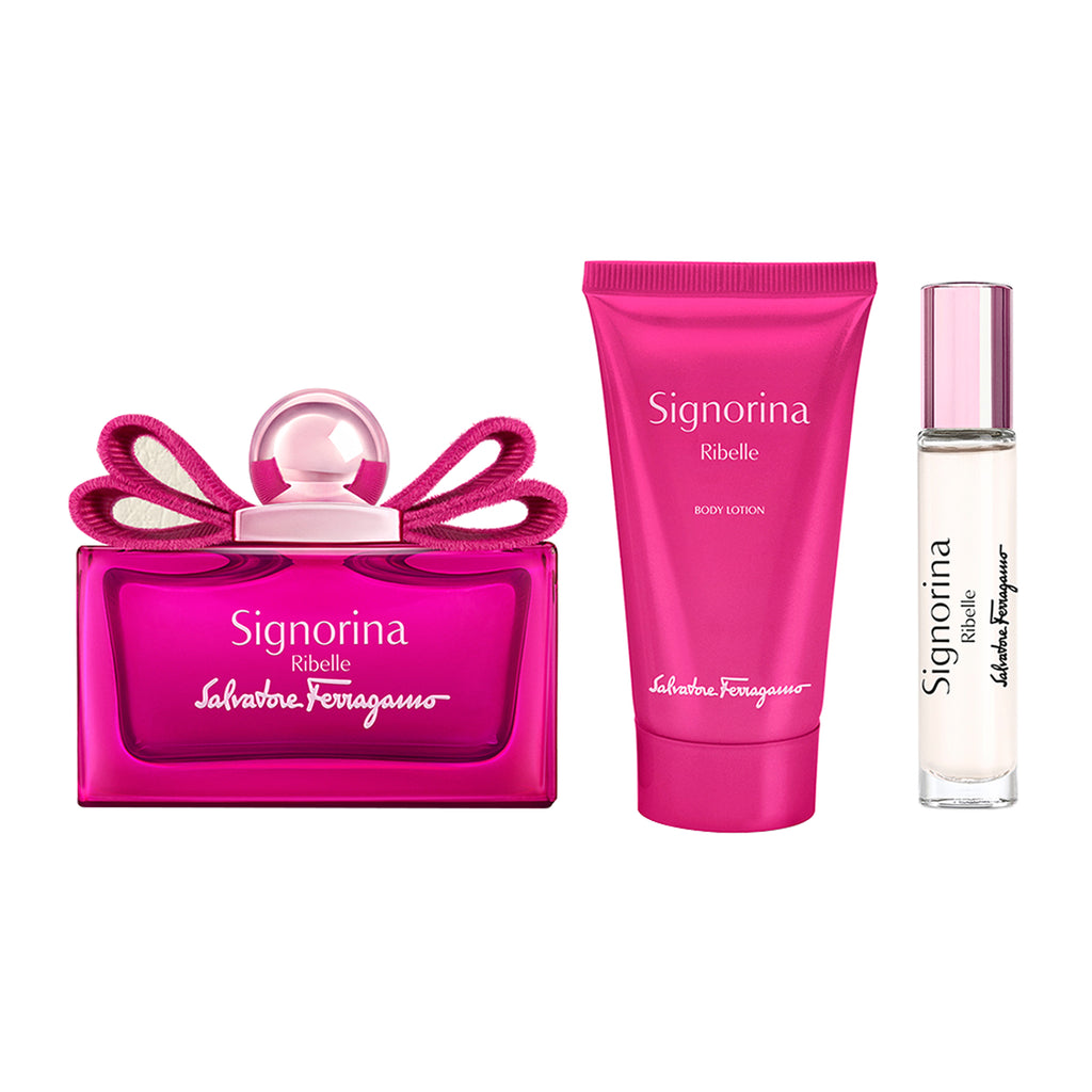 Ferragamo Signorina Ribelle Set (Eau de Parfum 100ml + 10ml + Body Lotion 50ml)