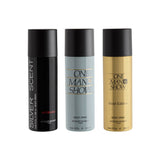 Jacques Bogart Silver Scent Intense + One Man Show + One Man Show Gold Deo Combo 600ml (Pack of 3) For Him