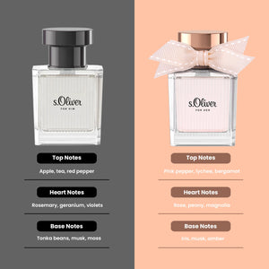 s.Oliver For Her 30ml & Him 30ml Eau de Toilette Combo Set