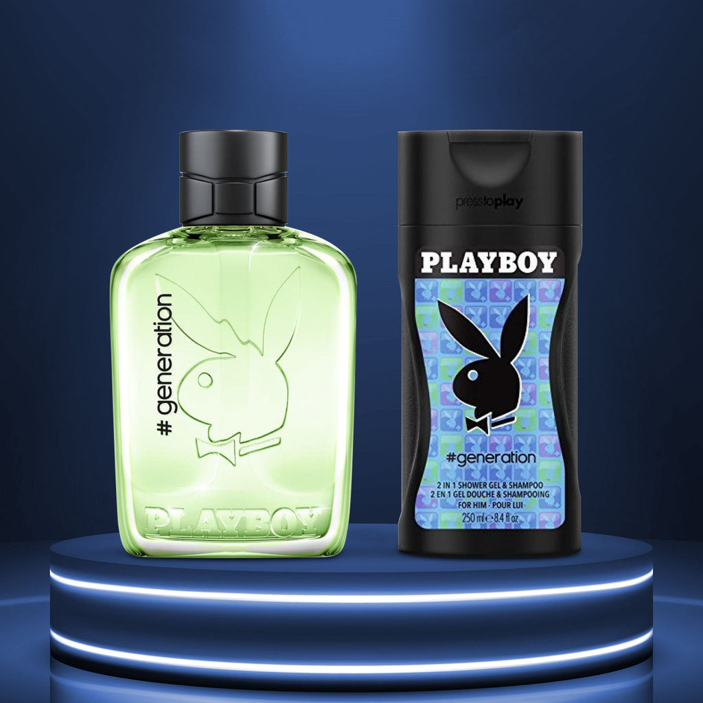 Playboy Generation Eau de Toilette 100ml + Shower Gel 250ml Virtual Gift Set