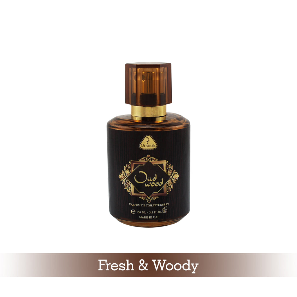 Dorall Collection Orientals Oud Wood Eau de Toilette For Men & Women 100ml (Pack of 2)