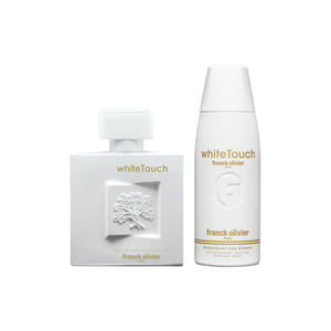 Franck Olivier White Touch Virtual Gift Set For Women (Eau de Parfum 100ml + Deodorant Spay 250ml)