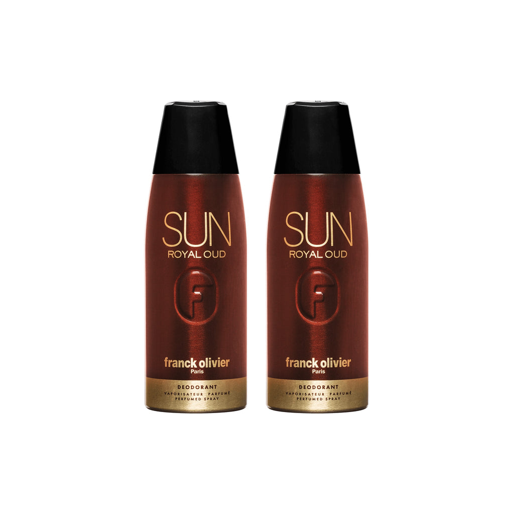 Franck Olivier Sun Royal Oud Deodorant Spray For Men 250ml (Pack of 2)