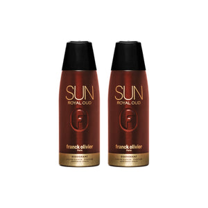 Franck Olivier Sun Royal Oud Deodorant Spray For Men 250ml (Pack of 2)