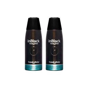 Franck Olivier In Black Deodorant Spray For Men 250ml (Pack of 2)