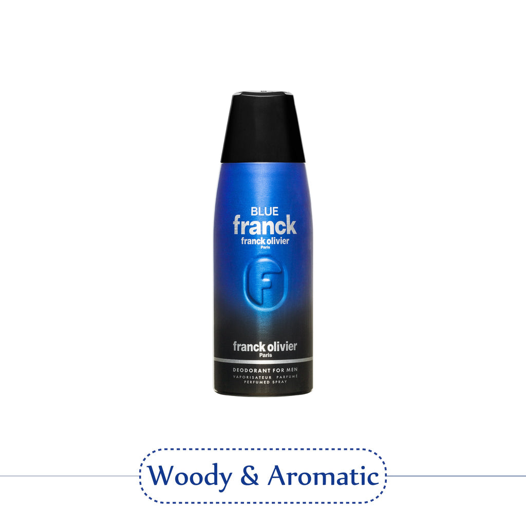 Franck Olivier Blue Franck Deodorant Spray For Men 250ml (Pack of 2)