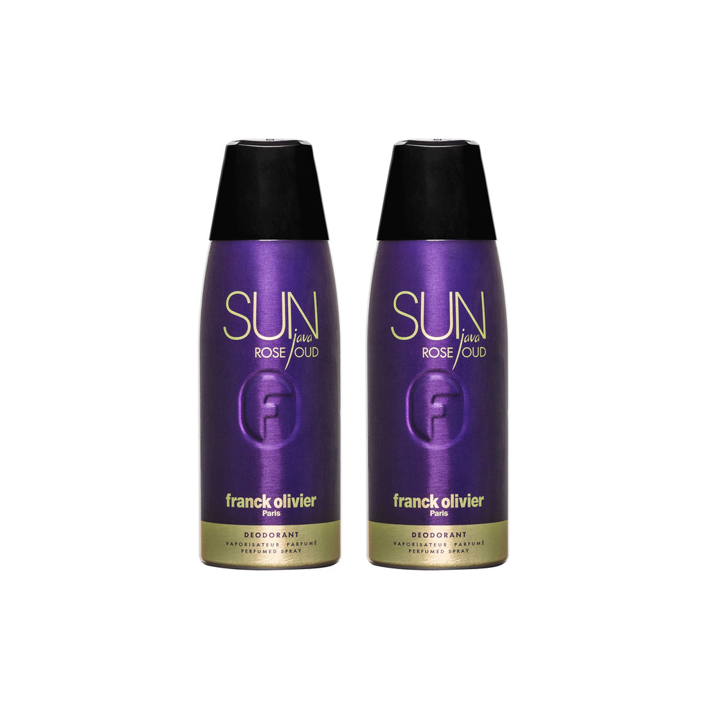 Franck Olivier Sun Java Rose Oud Deodorant Spray For Men 250ml (Pack of 2)