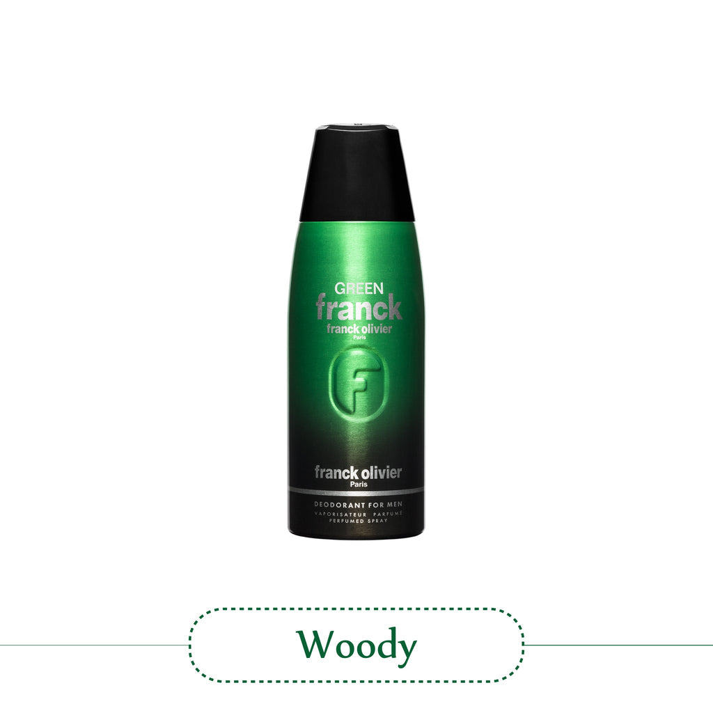 Franck Olivier Green Franck Deodorant Spray For Men 250ml (Pack of 2)