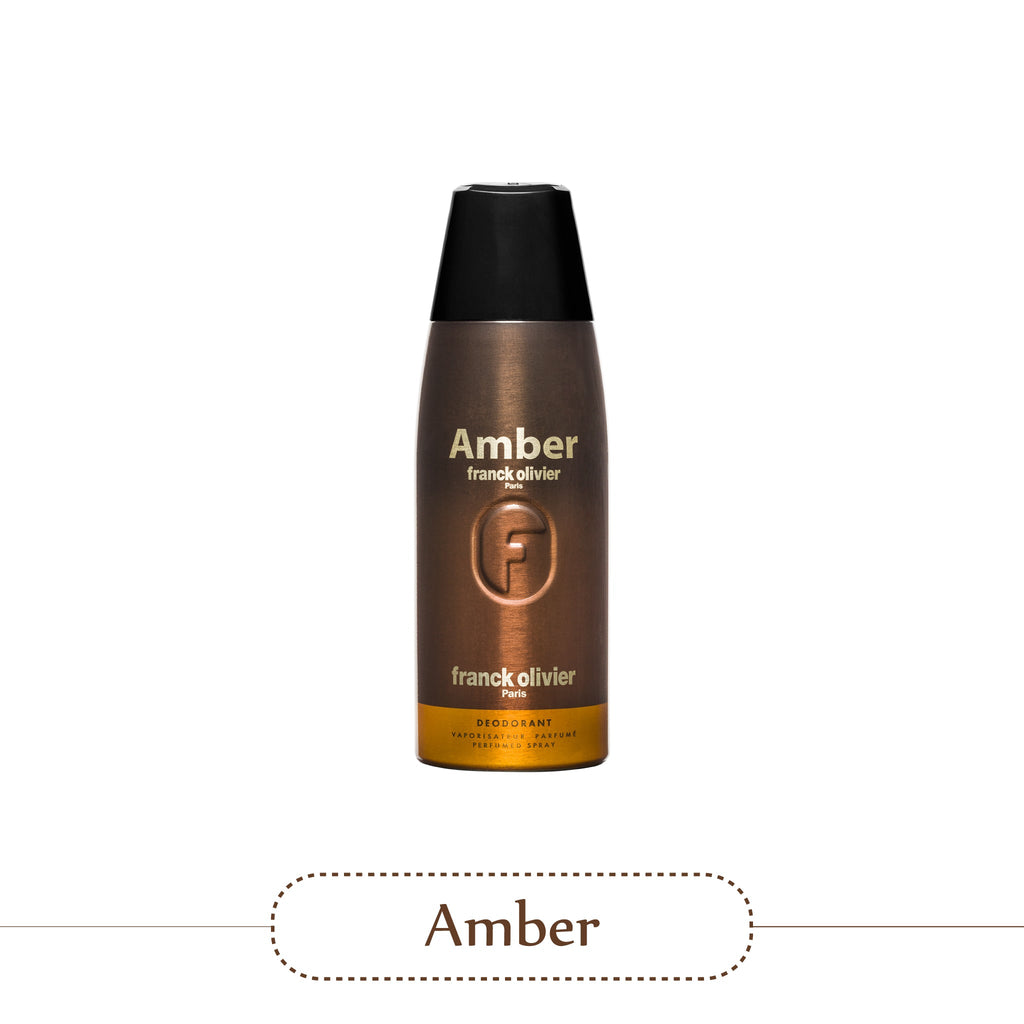 Franck Olivier Amber Deodorant Spray For Men 250ml (Pack of 2)