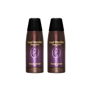 Franck Olivier Oud Vanille Deodorant Spray For Men 250ml (Pack of 2)
