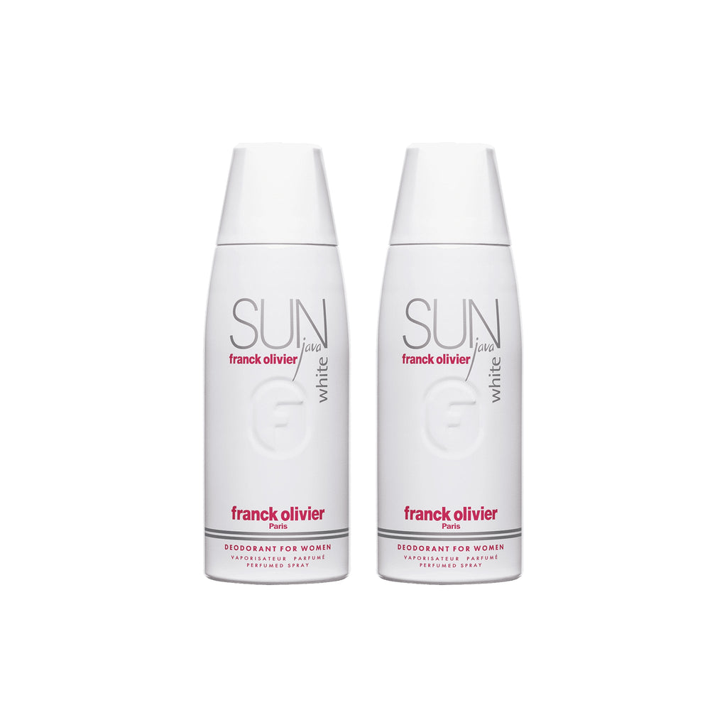 Franck Olivier Sun Java White Deodorant Spray For Women 250ml (Pack of 2)