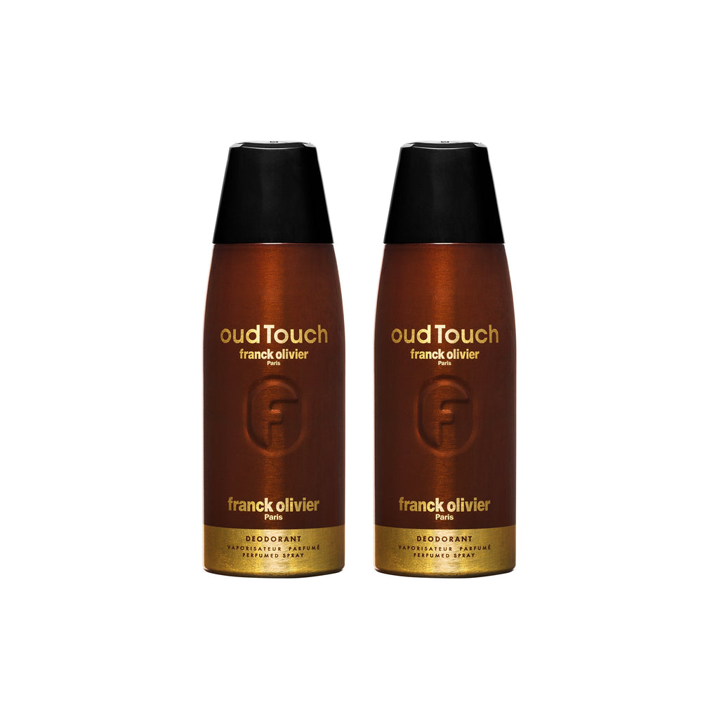 Franck Olivier Oud Touch 250ml + Oud Vanille 250ml Deo Combo Set For Men