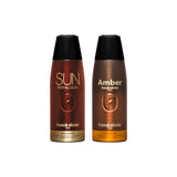 Franck Olivier Sun Royal Oud 250ml + Amber 250ml Deo Combo Set For Men