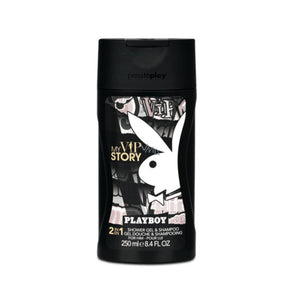 Playboy My VIP Story For Men Shower Gel & VIP Women Shower Gel Combo (Pack of 2, 250ml each)