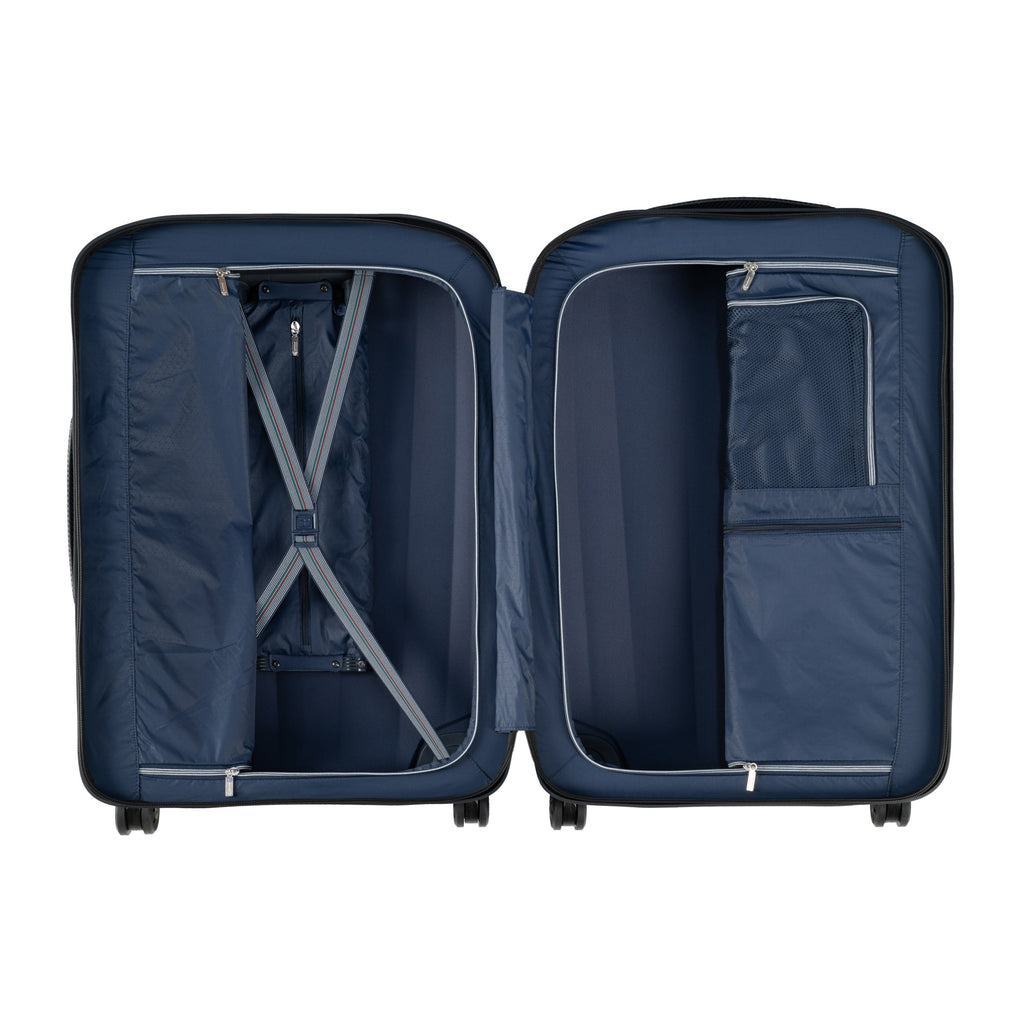 RONCATO WE ARE TEXTURE HARD LUGGAGE BLUE 26"