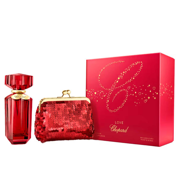 Love Chopard Gift Set Eau de Parfum 100ml Red Glitter Clutch