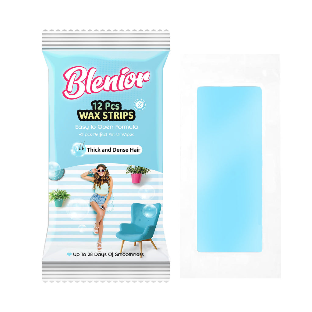 Blenior Body Strips 12 Pcs - Thick & Dense Hair