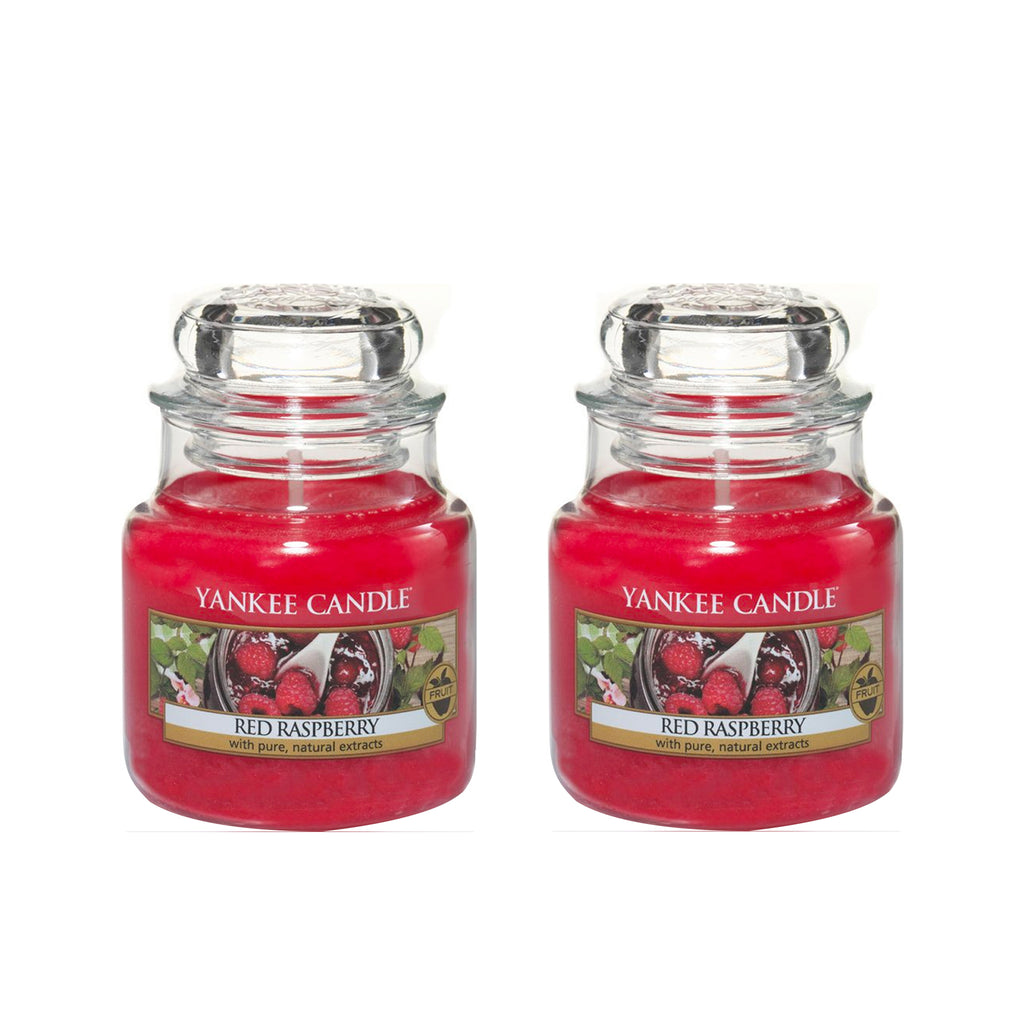 Yankee Candle Classic  Jar Red Raspberry Scented Candles - Pack of 2