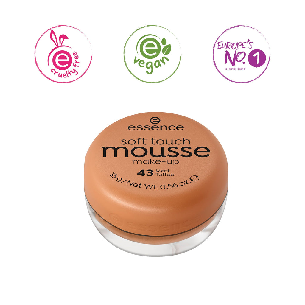 essence soft touch mousse make-up 43 matt toffee