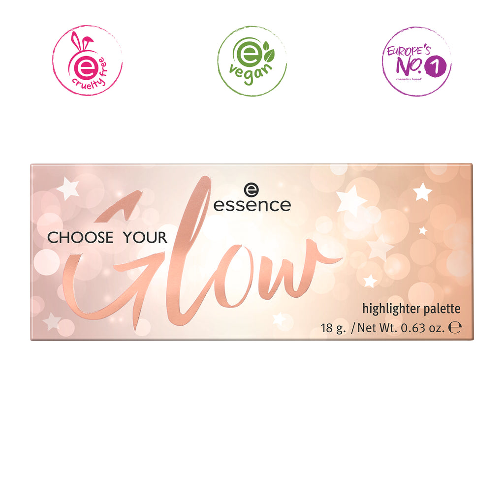 essence CHOOSE YOUR Glow highlighter palette
