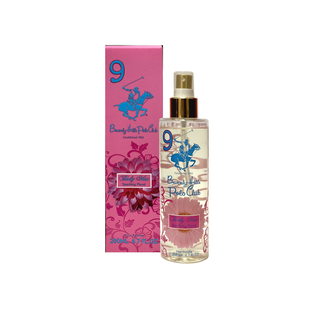 Beverly Hills Polo Club Sparkling Floral No.9 Premium Body Mist - For Women