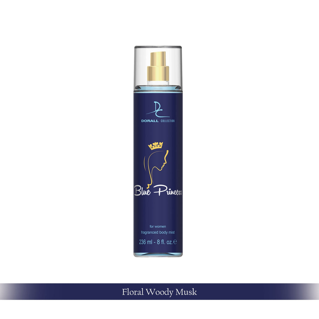 Dorall Collection FBM 236ML FRAGRANCE BODYMIST FOR WOMEN, BLUE PRINCESS