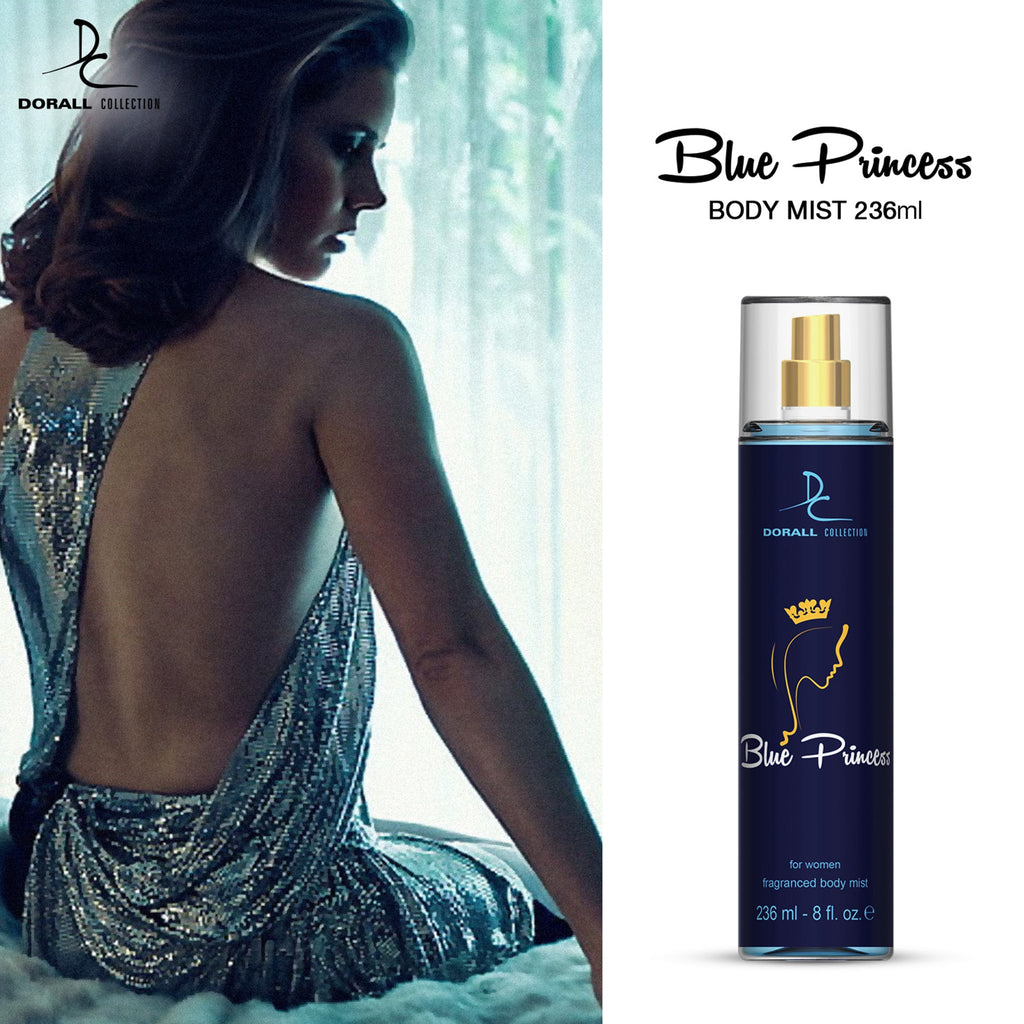 Dorall Collection FBM 236ML FRAGRANCE BODYMIST FOR WOMEN, BLUE PRINCESS