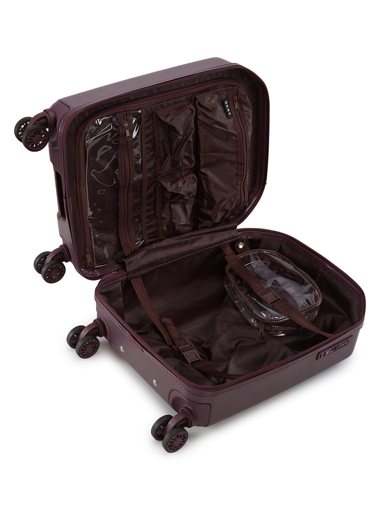 DKNY ALLORE Aubergine Color ABS/PC FILM Material Hard Trolley