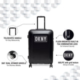 DKNY UNLIMITED Range Black Color Hard Luggage