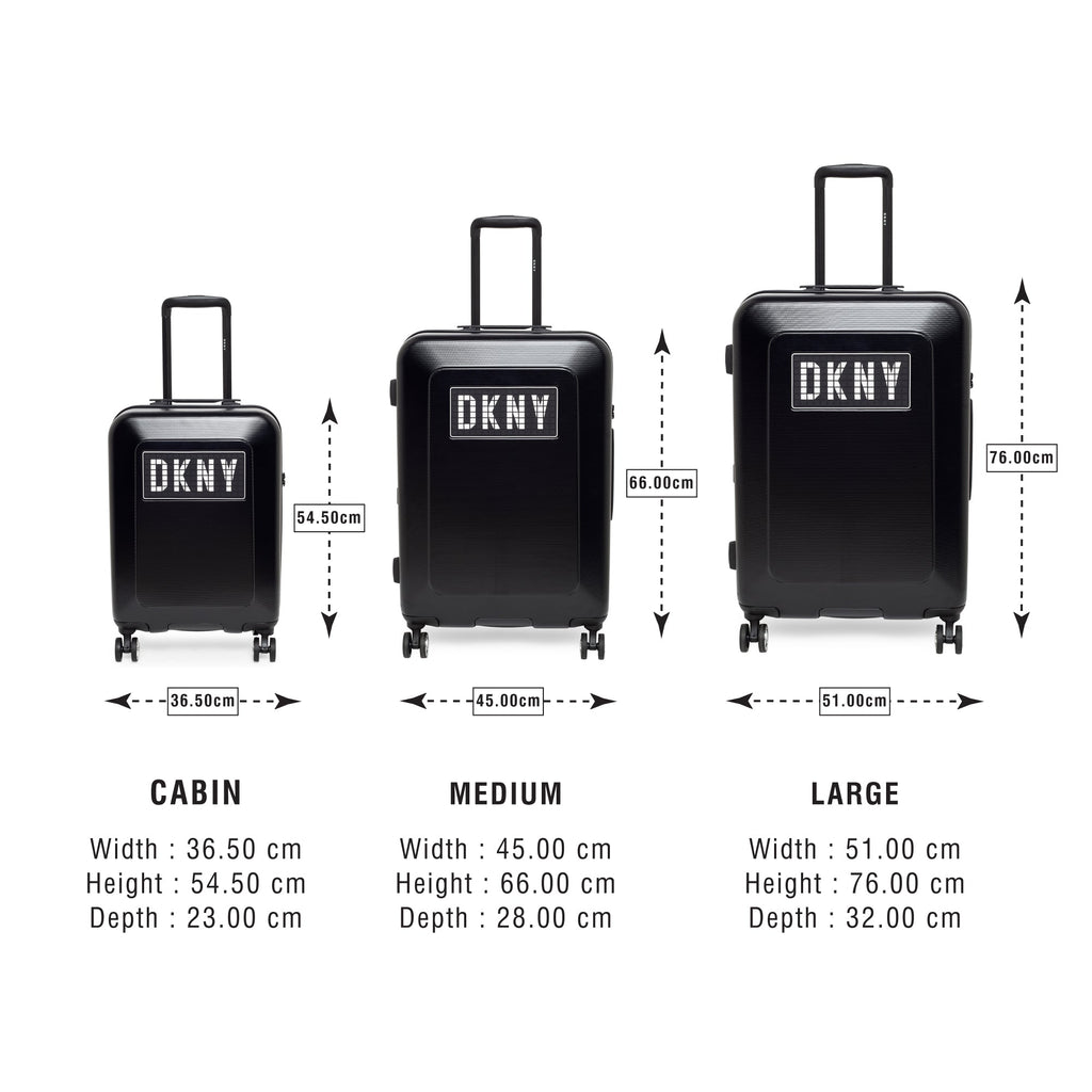 DKNY UNLIMITED Range Black Color Hard Luggage