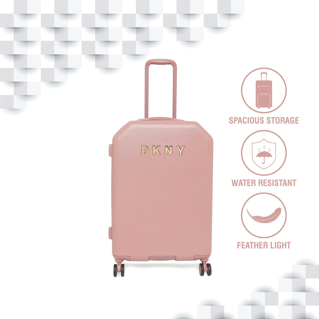 DKNY ALLORE  Range Dark Rose Color Hard Luggage