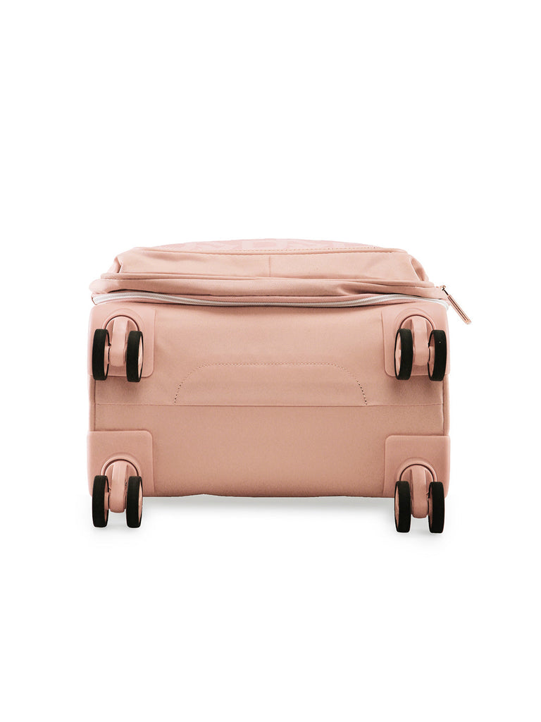 DKNY AFTER HOURS Vintage Rose Color Soft Side Polyester Twill Material Soft Trolley