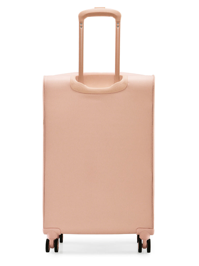 DKNY AFTER HOURS Vintage Rose Color Soft Side Polyester Twill Material Soft Trolley