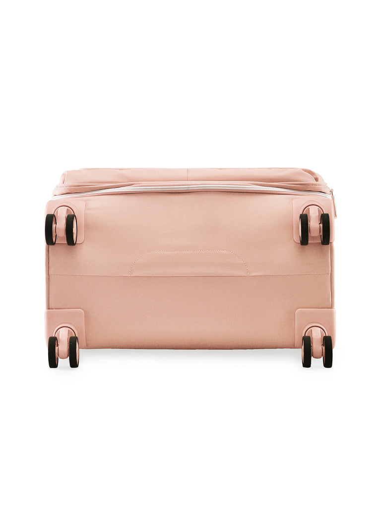 DKNY AFTER HOURS Vintage Rose Color Soft Side Polyester Twill Material Soft Trolley