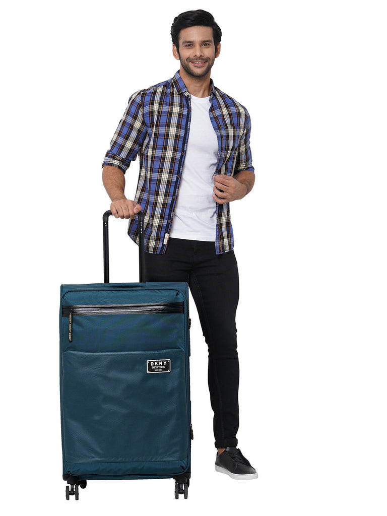 DKNY GLOBE TROTTER Range Teal Color Soft Luggage