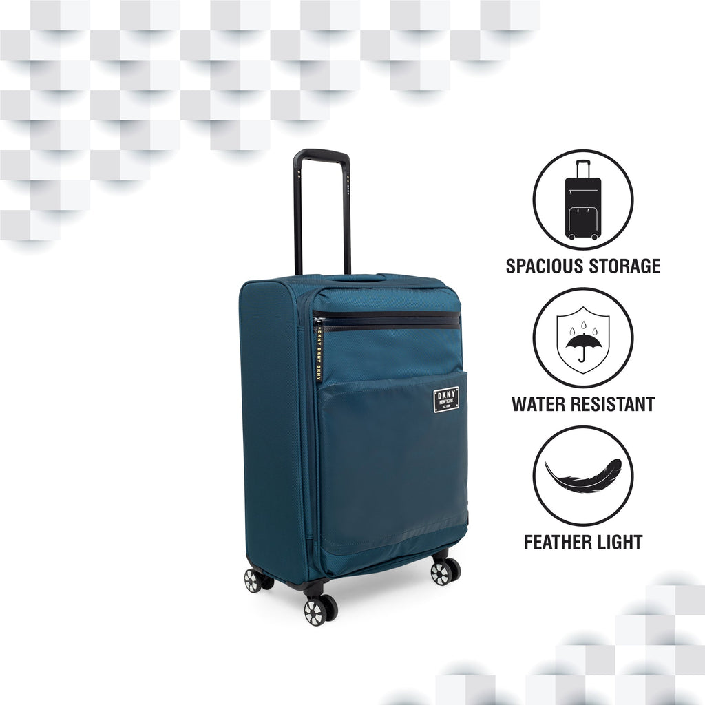 DKNY GLOBE TROTTER Range Teal Color Soft Luggage