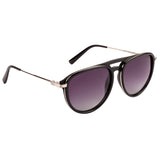 Equal Aviator Sunglasses with Purple Lens for Unisex