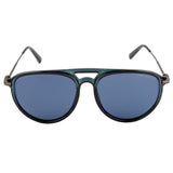 Equal Aviator Sunglasses with Blue Lens for Unisex