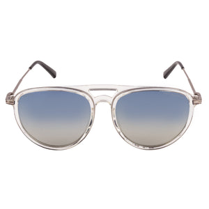 Equal Aviator Sunglasses with Blue Gradient Lens for Unisex