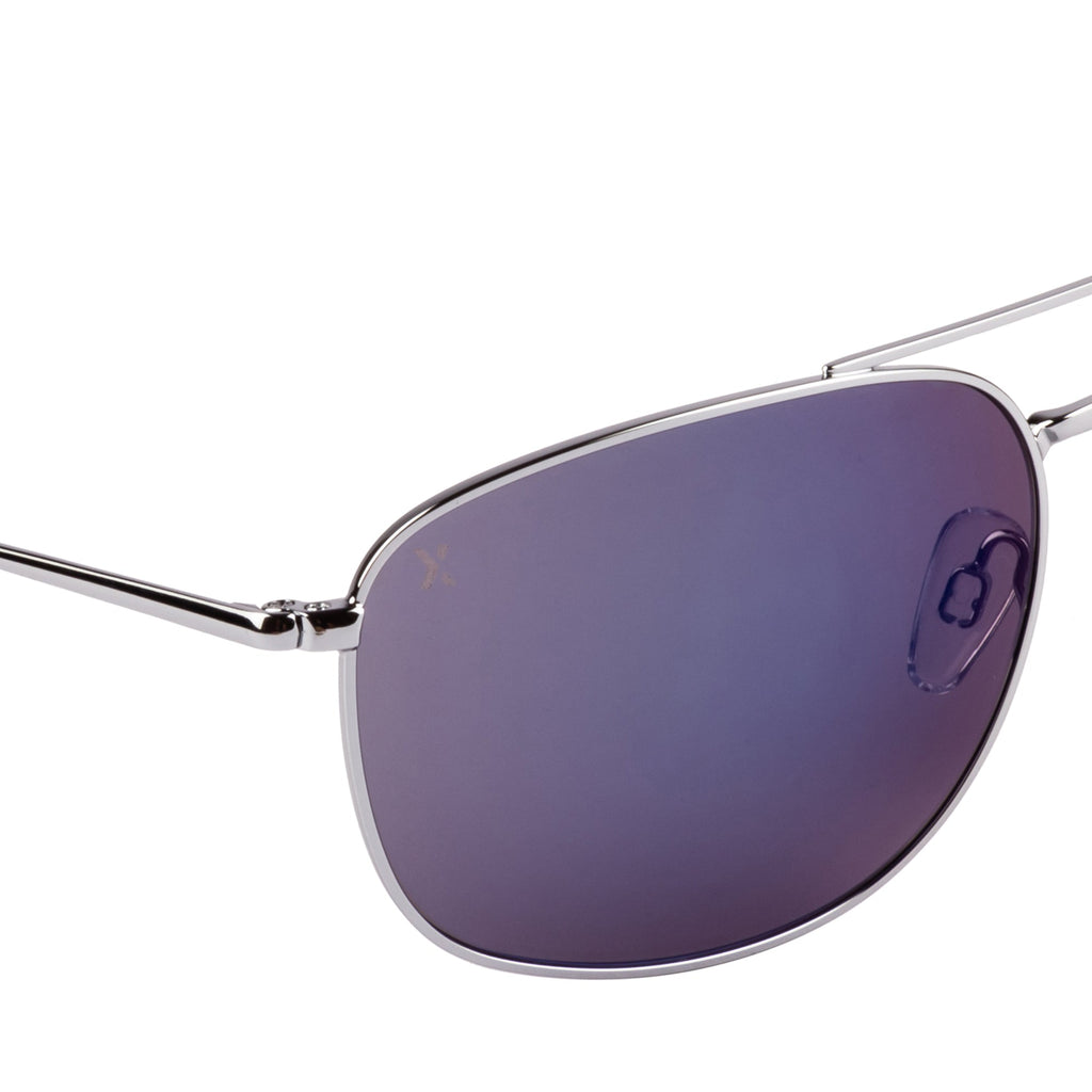 Xpres Rectangle Sunglasses with Blue Lens for Unisex