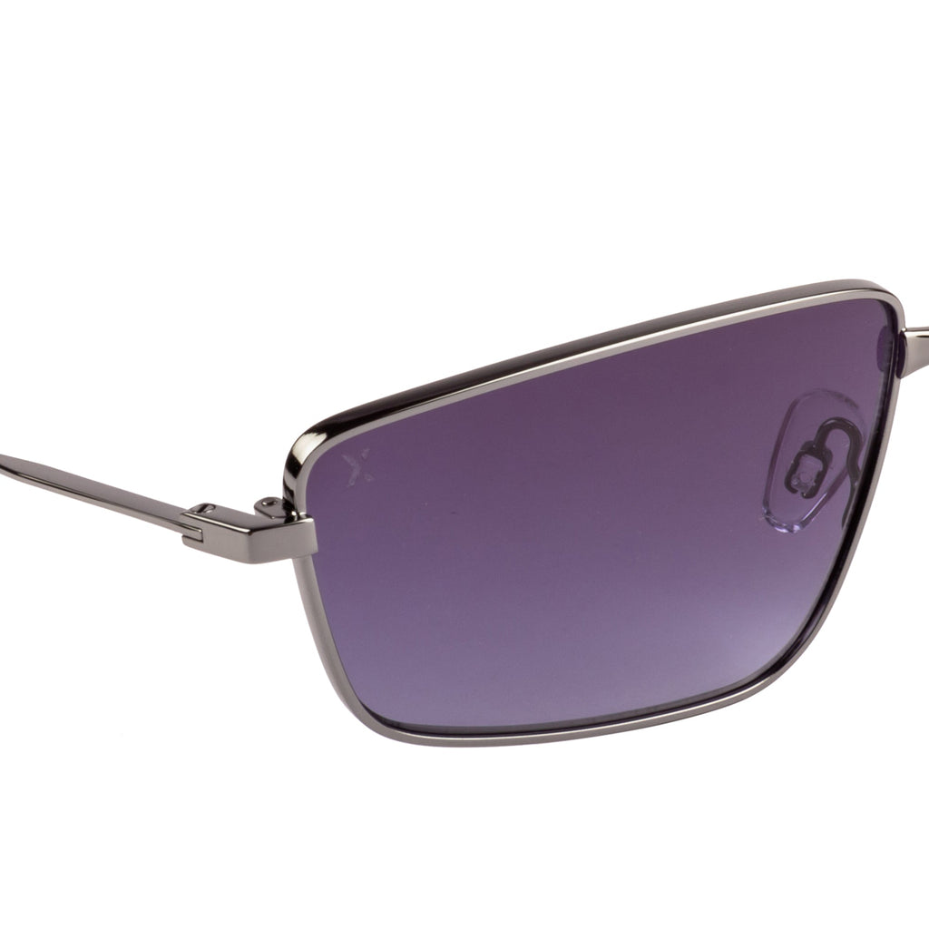 Xpres Rectangle Sunglasses with Blue Lens for Women