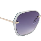 Xpres Oversized Sunglasses with Blue Lens for Women