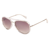 Xpres Aviator Sunglasses with Grey Gradient Lens for Unisex