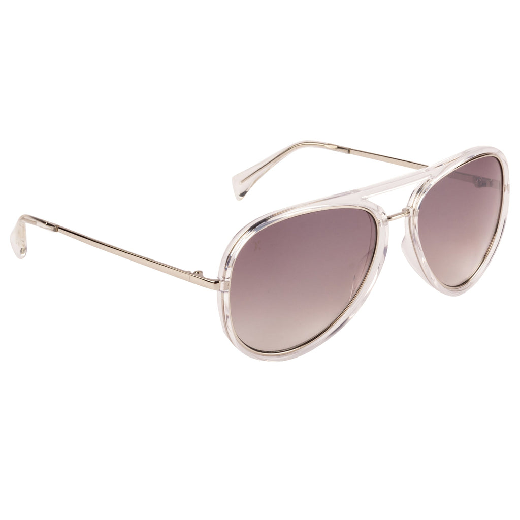 Xpres Aviator Sunglasses with Grey Gradient Lens for Unisex