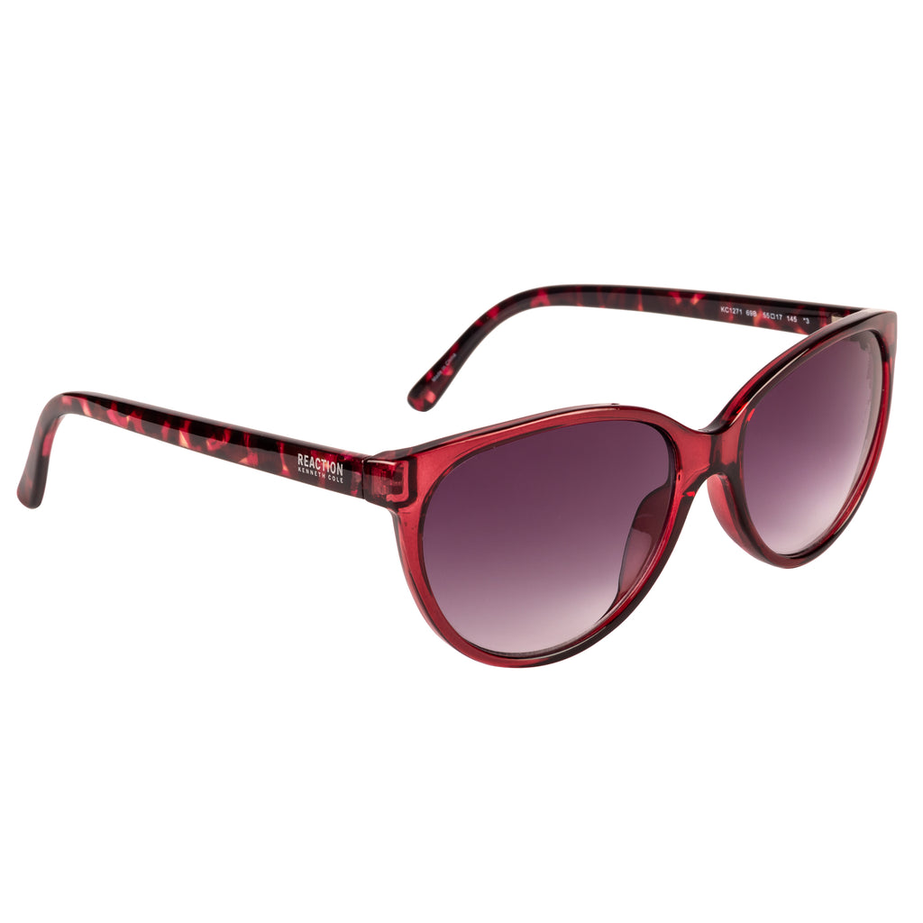 Kenneth Cole  Oval Sunglass With Purple Lens For Women