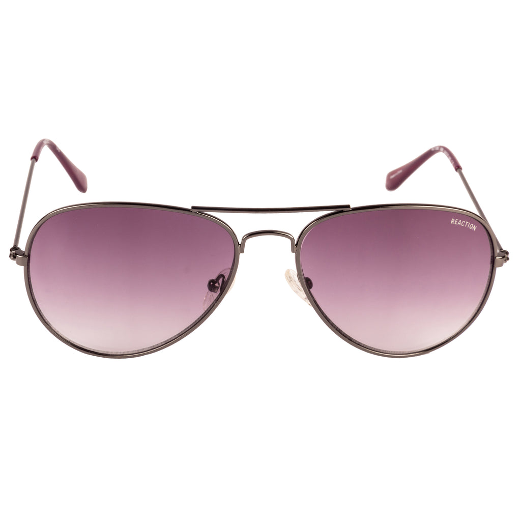 Kenneth Cole  Aviator Sunglass With Purple Lens For Women
